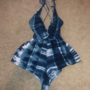 Romper with adjustable straps